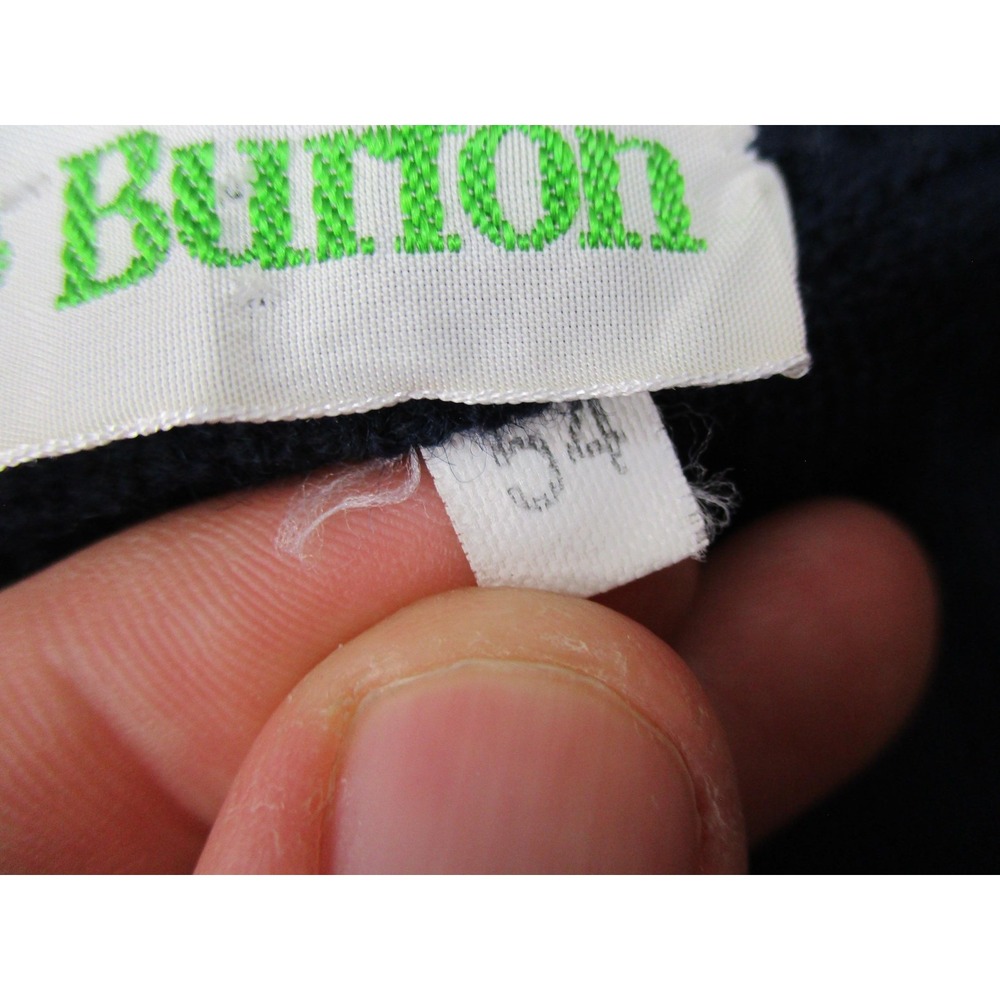 Vintage Burton Sweater Mens XL Size 54 Navy Blue V Neck Nautical Made in Italy - Picture 5 of 13